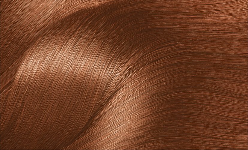 Muestra de la coloracion Excellence Creme 77 Castano miel